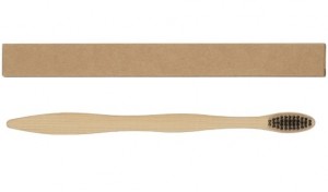 Zahnbürste aus Bambus in Einzelkarton - 60 Stück inkl. Gravur