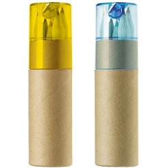 Buntstifte mit Spitzer - 60 Stück inklusive einfarbiger Druck