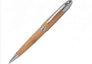 Dreh-Kugelschreiber aus Bambus - 36 Stück inklusive Gravur
