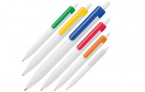 Kugelschreiber farbiger Clip - 170 Stück inklusive einfarbiger Druck