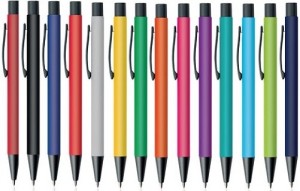 Kugelschreiber matt mit Metallclip - 120 Stück inklusive einfarbiger Druck