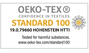 OEKO-Tex Einkaufstasche aus Baumwolle lange Henkel - 100 Stück inkl. 1-farb. Druck