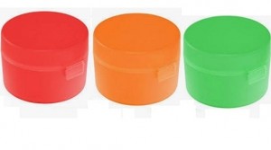 Obst- / Snackdose aus Kunststoff - 120 Stück inklusive einfarbiger Druck