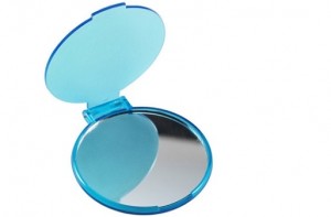 Kosmetikspiegel aus Kunststoff - 50 Stück inklusive einfarbiger Druck  
