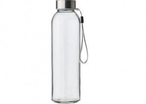 Trinkflasche aus Glas mit Neopren-Hülle  - 35 Stück inkl. Druck