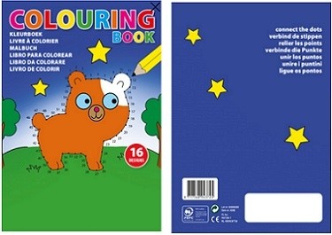 Malbuch für Kinder mit Logo bedruckt