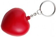 Schlüsselanhänger mit Antistressball - Herz