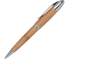 Dreh-Kugelschreiber aus Bambus inklusive Gravur