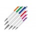 Werbeartikel Kugelschreiber mit silberne Spitze und farbiger Clip