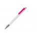 Druck-Kugelschreiber mit pinkfarbenen Clip